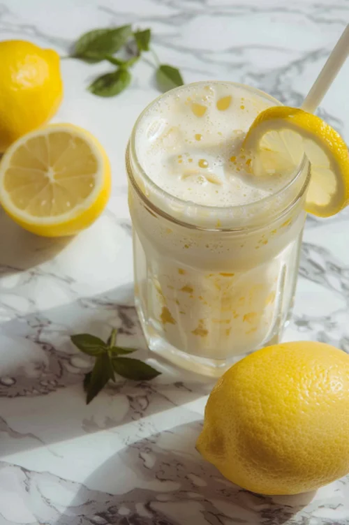 elaboración Batido de limón y leche: muy refrescante