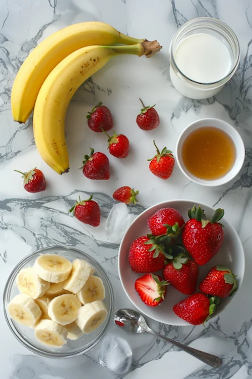 ingredientes Batido de frutas con yogurt