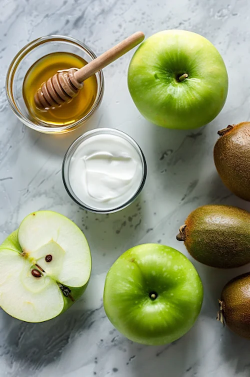 ingredientes Receta de batido de kiwi y manzana