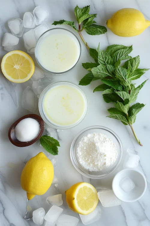 ingredientes Batido de limón y leche: muy refrescante