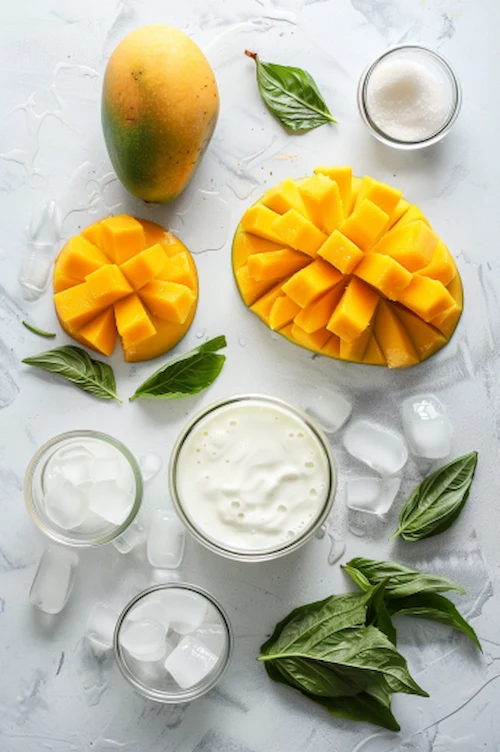 ingredientes Batido de mango en Thermomix