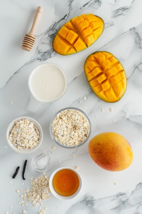 ingredientes Batido de mango y avena